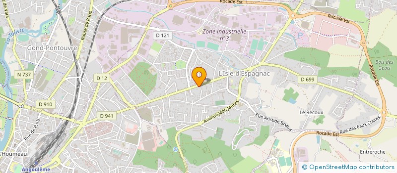 localisation de l'entreprise LES ROSES DES SABLES  L'ISLE-D'ESPAGNAC