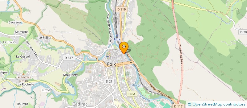 localisation de l'entreprise LES ROSES DU DEPISTAGE à FOIX