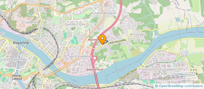 localisation de l'entreprise LES ROSES DU SUD OUEST à BAYONNE