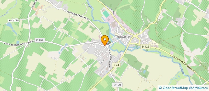 localisation de l'entreprise LES ROSES DU VIEUX CHAI  BELLEVIGNE-EN-LAYON