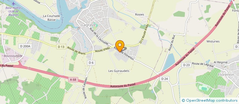 localisation de l'entreprise LES ROSES OCCITANES  TERSSAC