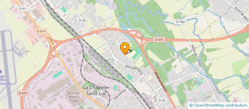 localisation de l'entreprise LES ROSES ORIENTALES à LA CHAPELLE-SAINT-LUC