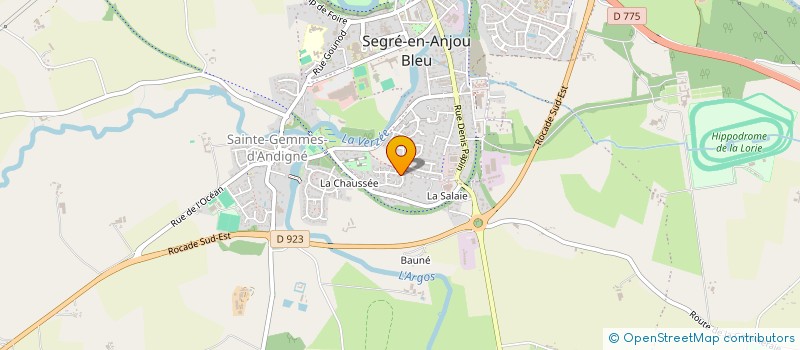 localisation de l'entreprise LES ROSES PAMP  SEGRE-EN-ANJOU BLEU