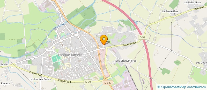 localisation de l'entreprise LES ROSES PETILLANTES ANGEVINES à LONGUE-JUMELLES