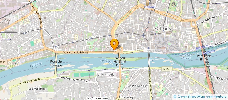 localisation de l'entreprise LES ROSES POUDREES à ORLEANS