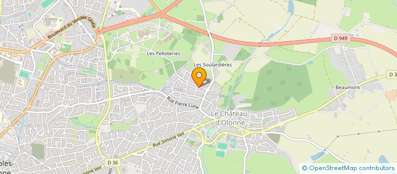 localisation de l'entreprise LES ROSES SABLAISES à LES SABLES D'OLONNE