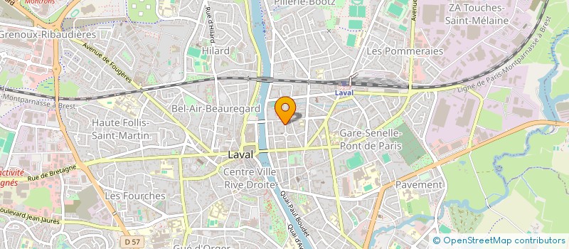 localisation de l'entreprise LES ROSES TREMIERES à LAVAL