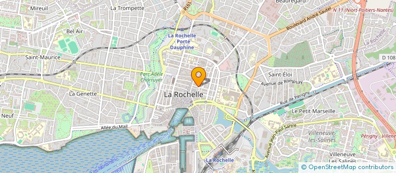 localisation de l'entreprise LES ROSES TREMIERES  LA ROCHELLE