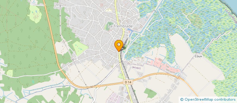 localisation de l'entreprise LES ROSES TREMIERES DE LILY  LA TREMBLADE