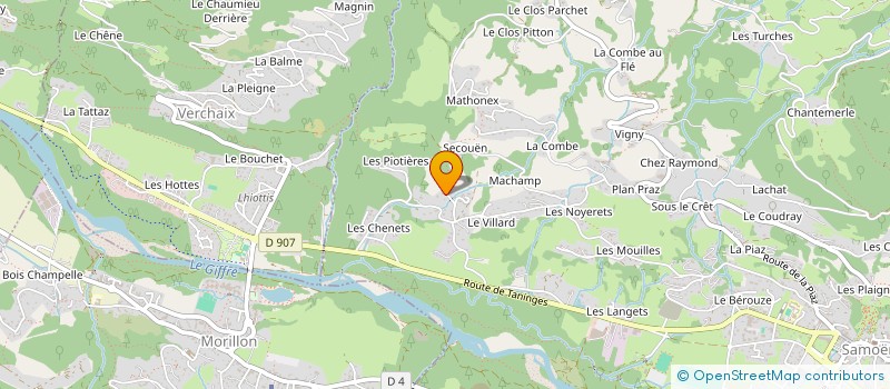 localisation de l'entreprise LES ROSIERS à SAMOENS