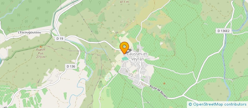 localisation de l'entreprise LES ROSIERS  CAUSSES-ET-VEYRAN