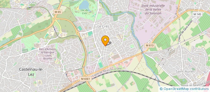 localisation de l'entreprise LES ROSIERS à LE CRES