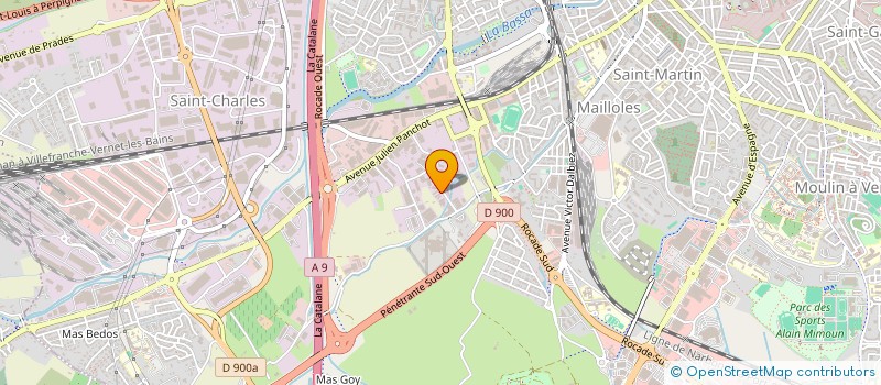 localisation de l'entreprise LES ROSIERS à PERPIGNAN