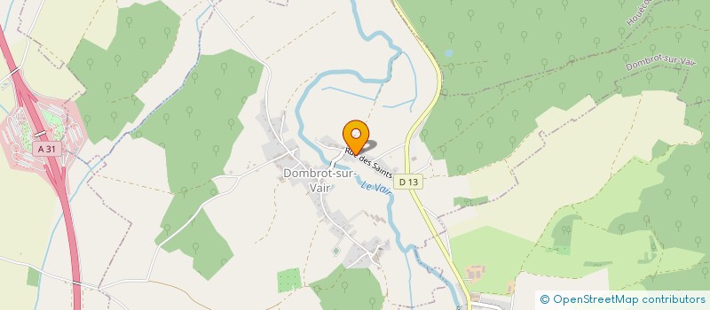 localisation de l'entreprise LES ROSIERS  DOMBROT-SUR-VAIR