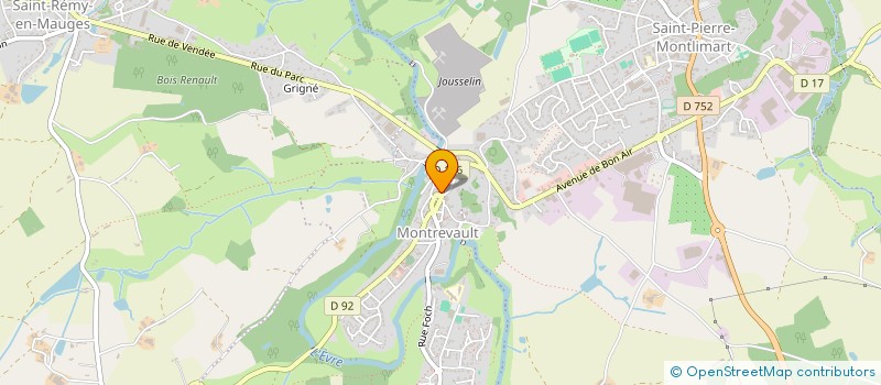 localisation de l'entreprise LES ROSIERS  BEAUPREAU-EN-MAUGES