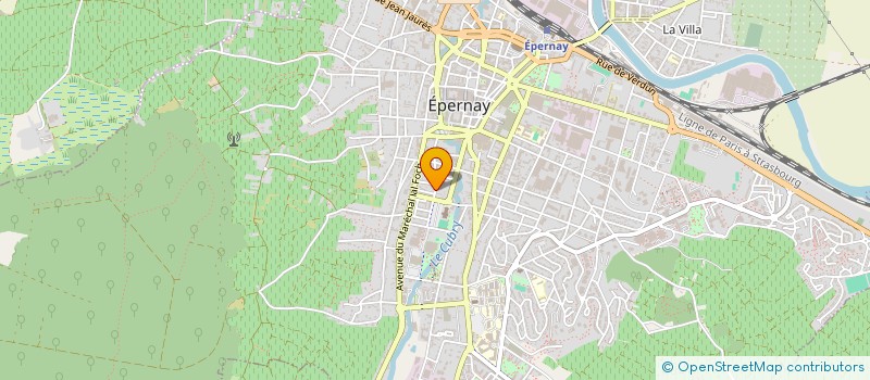 localisation de l'entreprise LES ROSIERS  EPERNAY