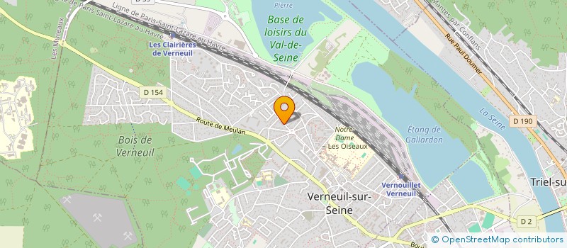 localisation de l'entreprise LES ROSIERS  VERNEUIL-SUR-SEINE