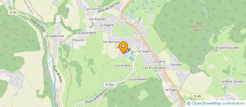 localisation de l'entreprise LES ROSIERS  CHIRENS