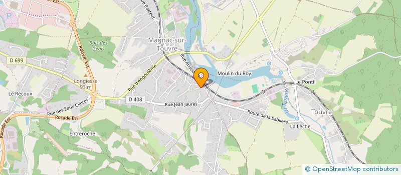 localisation de l'entreprise LES ROSIERS  MORNAC