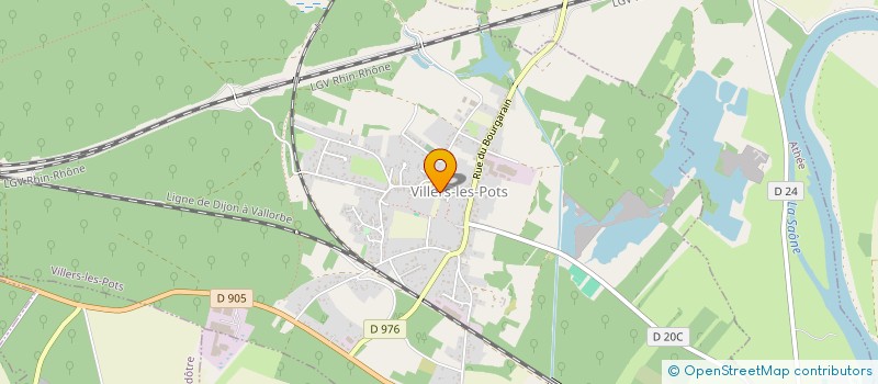 localisation de l'entreprise LES ROSIERS  VILLERS-LES-POTS