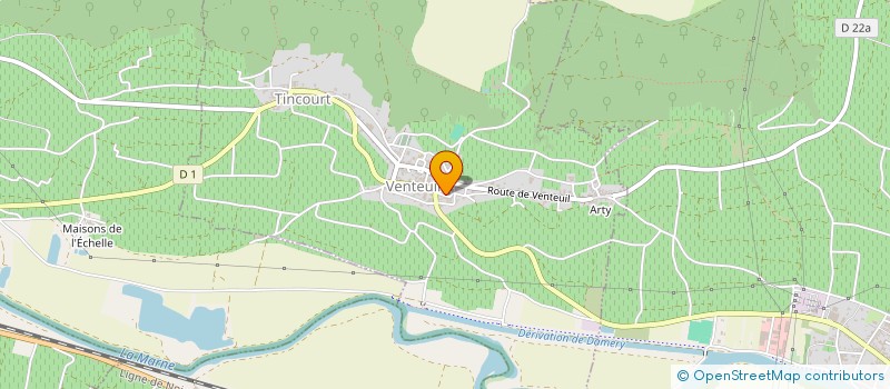 localisation de l'entreprise LES ROSIERS  VENTEUIL