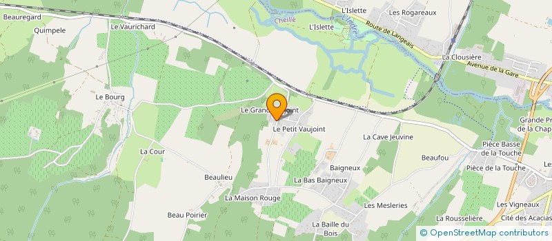 localisation de l'entreprise LES ROSIERS D'AZAY  CHEILLE