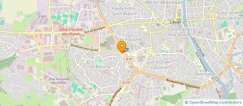localisation de l'entreprise LES ROSIERS DE PEGASE à LAVAL