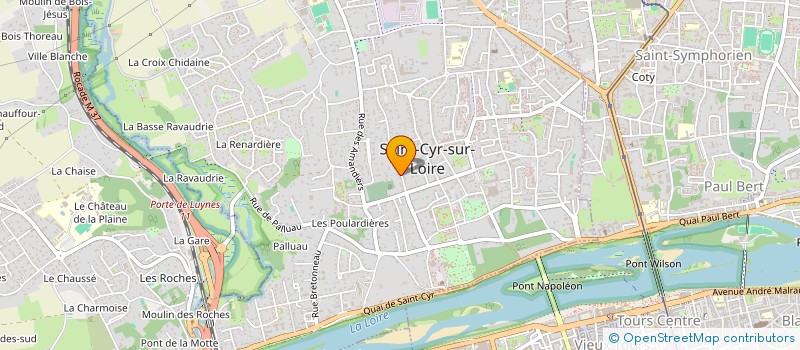 localisation de l'entreprise LES ROSIERS DU BARON  SAINT-CYR-SUR-LOIRE