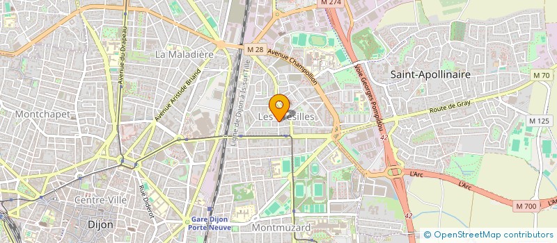 localisation de l'entreprise LES ROSSACRINS  DIJON