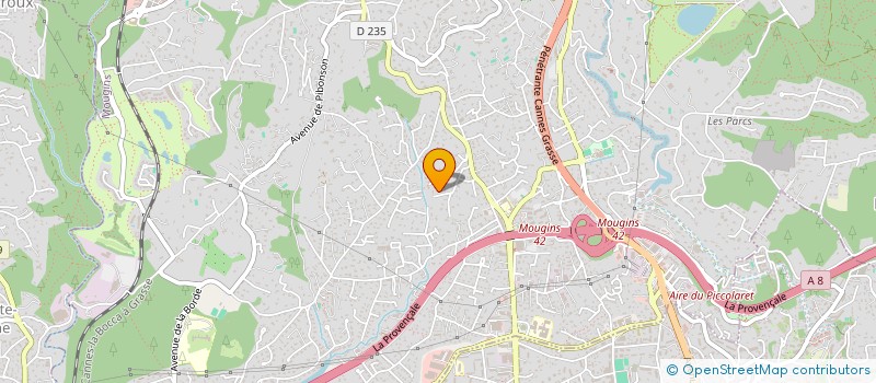 localisation de l'entreprise LES ROSSIGNOLS à MOUGINS