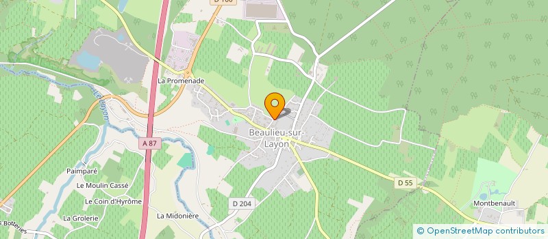 localisation de l'entreprise LES ROSSIGNOLS  BEAULIEU-SUR-LAYON