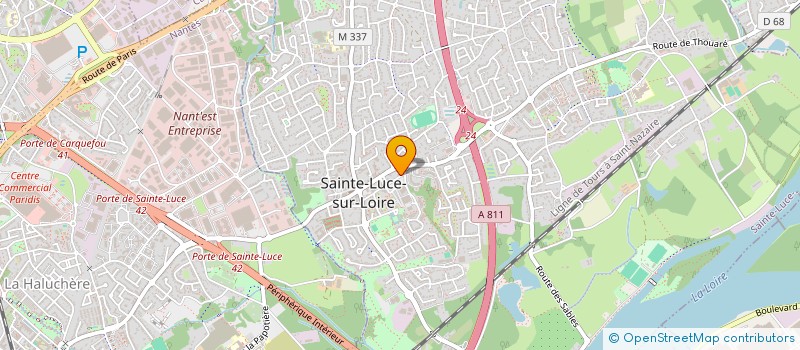 localisation de l'entreprise LES ROSSIGNOLS EN FOLIE  SAINTE-LUCE-SUR-LOIRE