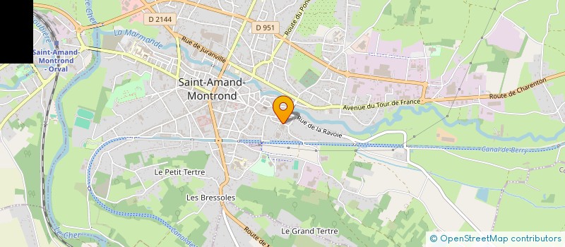 localisation de l'entreprise LES ROTISSERIES BERRICHONNES à SAINT-AMAND-MONTROND