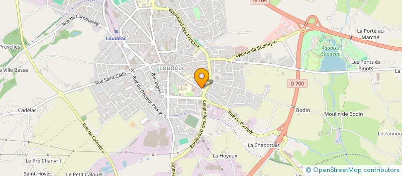 localisation de l'entreprise LES ROTISSERIES BRETONNES à LOUDEAC