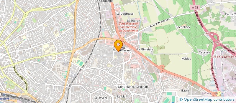 localisation de l'entreprise LES ROUAGES DE LA LUNE  BEZIERS