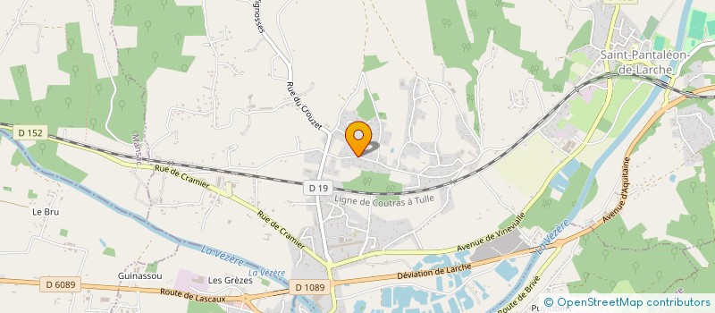 localisation de l'entreprise LES ROUCHETTES  SAINT-PANTALEON-DE-LARCHE