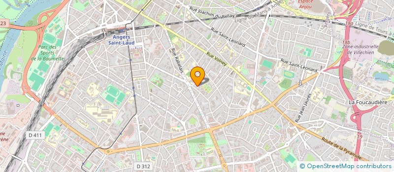 localisation de l'entreprise LES ROUES D'ESPOIR à ANGERS