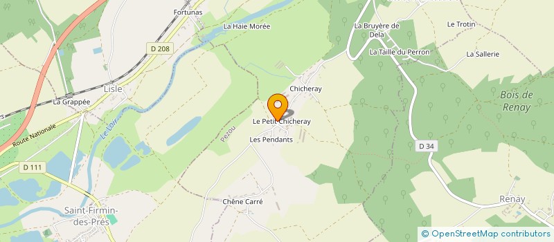 localisation de l'entreprise LES ROUES DE L'AMITIE  PEZOU