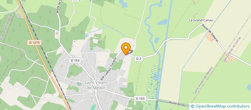 localisation de l'entreprise LES ROUES DE L'AVENTURE  SAINT-VIVIEN-DE-MEDOC