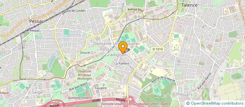 localisation de l'entreprise LES ROUES LIBRES à PESSAC