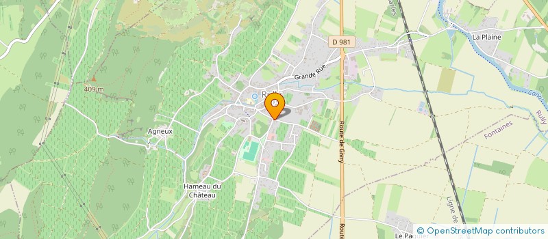 localisation de l'entreprise LES ROUES'YOTINES  RULLY