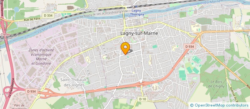 localisation de l'entreprise LES ROUGERIOTS  LAGNY-SUR-MARNE