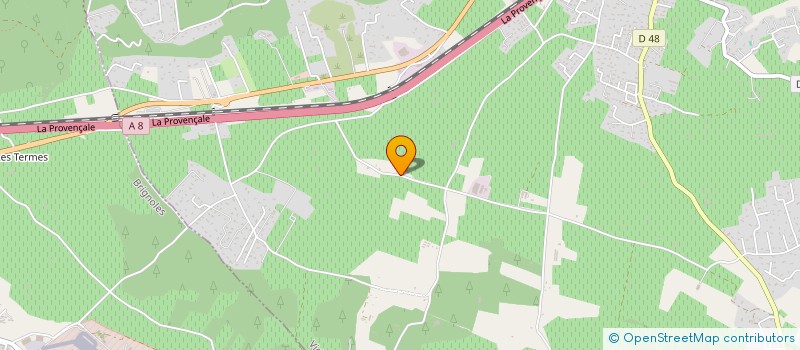 localisation de l'entreprise LES ROUGES à VIDAUBAN