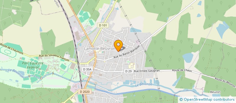 localisation de l'entreprise LES ROUGES GORGES DE SOUVIGNY  SOUVIGNY-EN-SOLOGNE