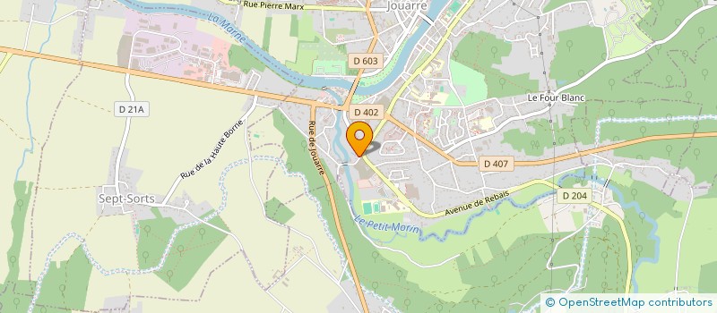 localisation de l'entreprise LES ROUGETTES  LA FERTE-SOUS-JOUARRE