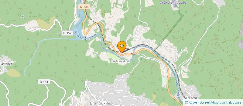 localisation de l'entreprise LES ROUGNOUS  SAINTE-CECILE-D'ANDORGE