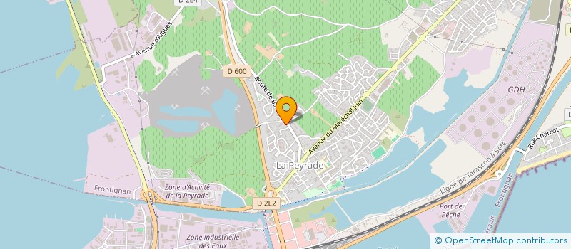 localisation de l'entreprise LES ROUIRES SCEA à FRONTIGNAN
