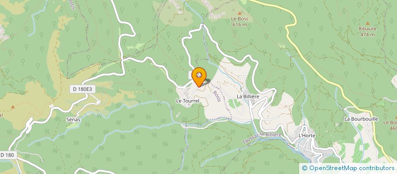 localisation de l'entreprise LES ROUIRETS  ROSIS