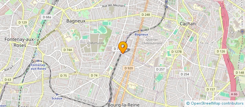 localisation de l'entreprise LES ROULETABOSSE à BAGNEUX