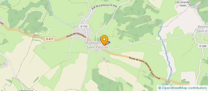 localisation de l'entreprise LES ROULOTTES DES VERGERS DE FONTENOIS  FONTENOIS-LA-VILLE